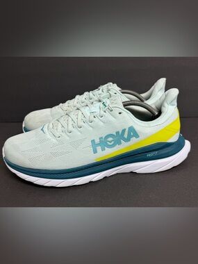 Hoka One One Mach 4 Shoes Mens Size 12.5 D Blue Running Sneakers 1113528 BGEPR